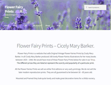 Tablet Screenshot of flowerfairyprints.com